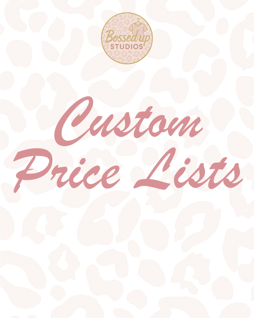 Custom Price Lists