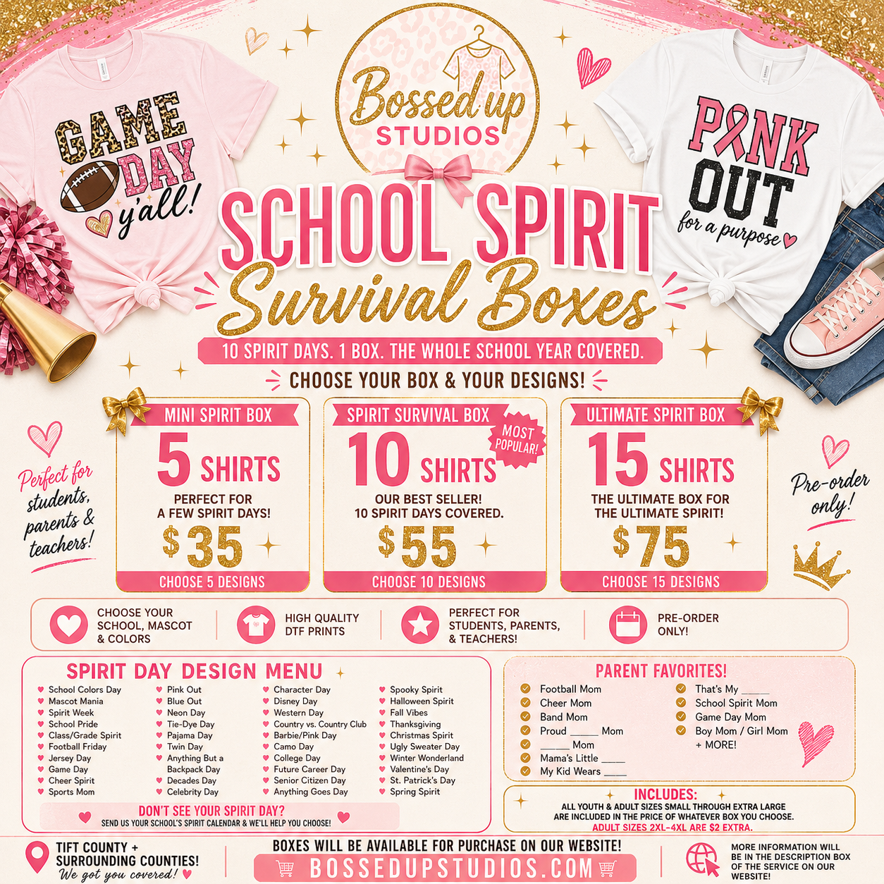 School Spirit Survival Boxes