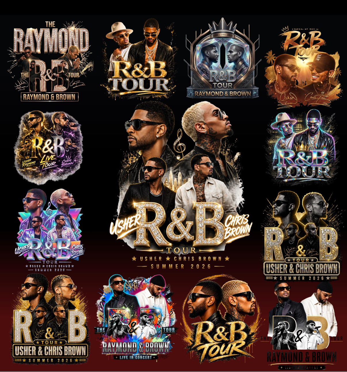 Usher & Chris Brown Tour Apparel