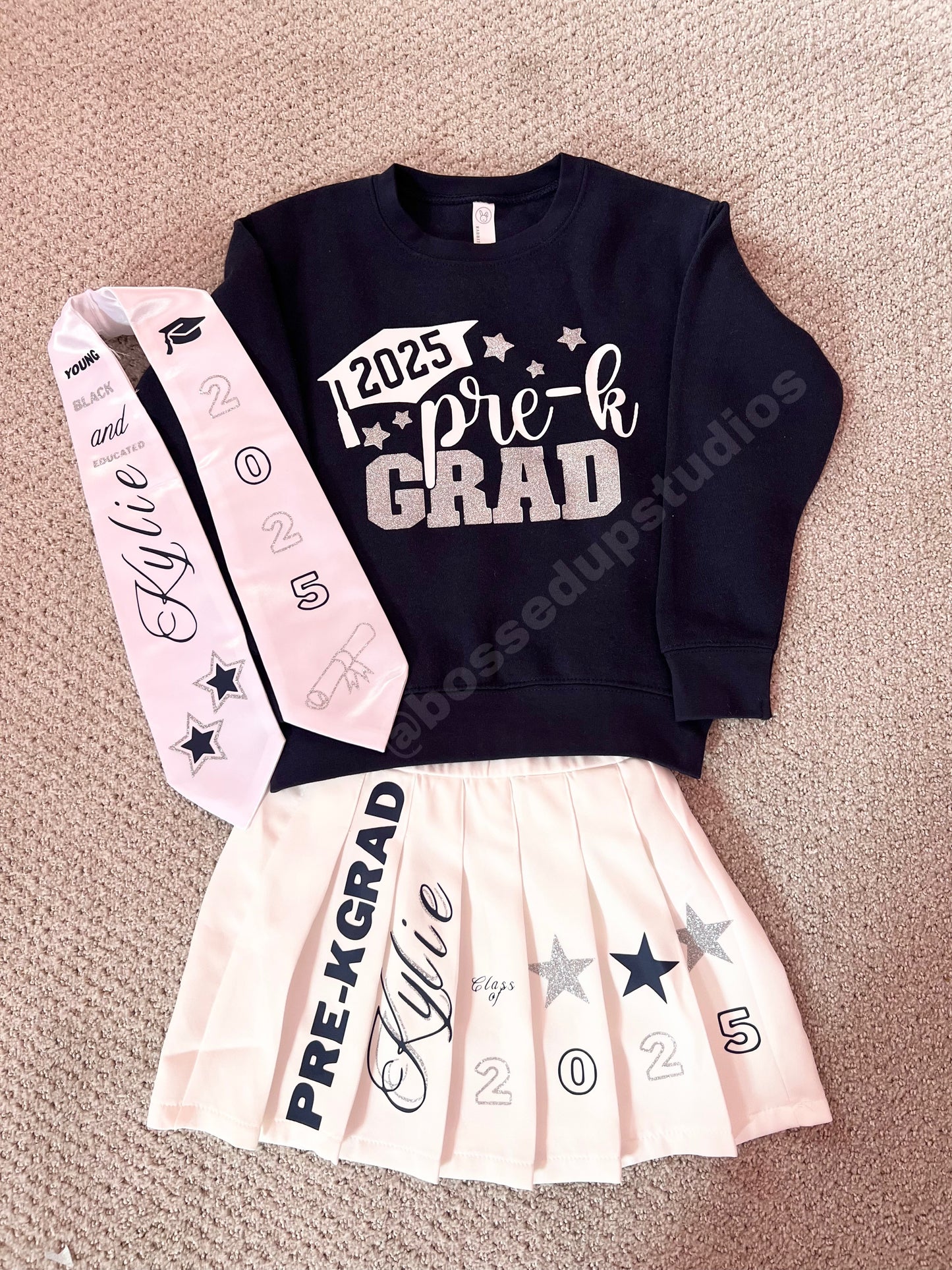 Custom Youth Grad Skirt Set